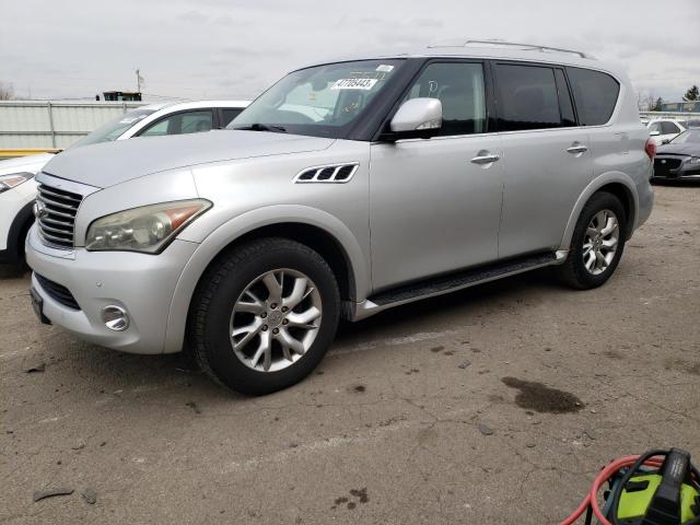 JN8AZ2NE9B9005744 - 2011 INFINITI QX56 SILVER photo 1