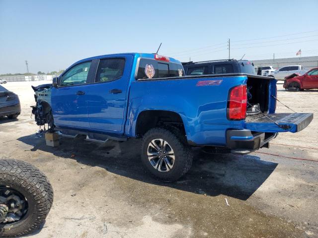 1GCGTDEN8N1277904 - 2022 CHEVROLET COLORADO Z71 BLUE photo 2