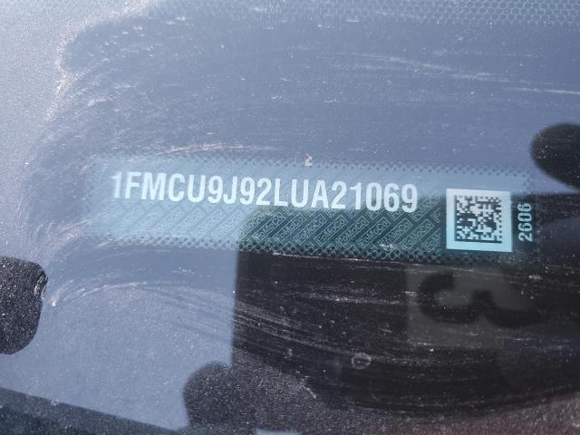 1FMCU9J92LUA21069 - 2020 FORD ESCAPE TITANIUM SILVER photo 12