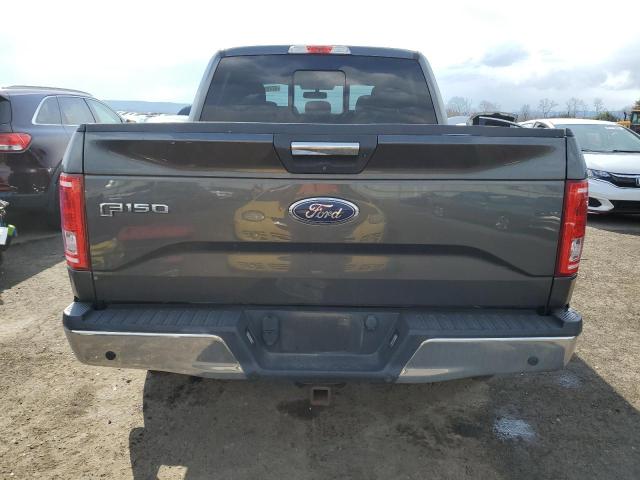 1FTEW1EG2GFB90424 - 2016 FORD F150 SUPERCREW CHARCOAL photo 6