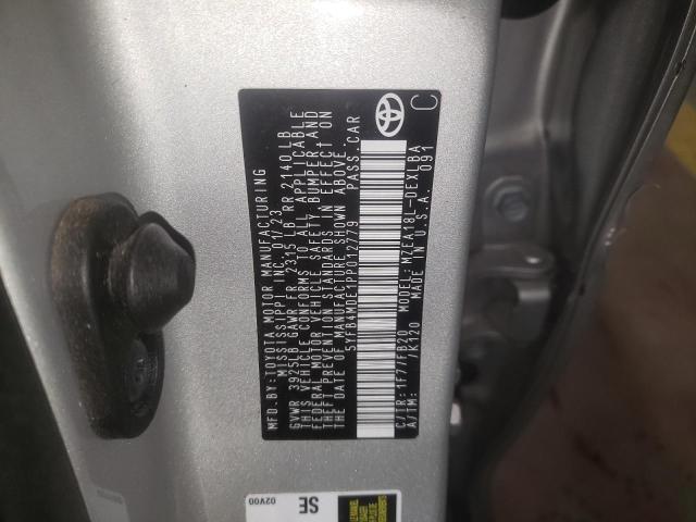 5YFB4MDE1PP012779 - 2023 TOYOTA COROLLA LE SILVER photo 12