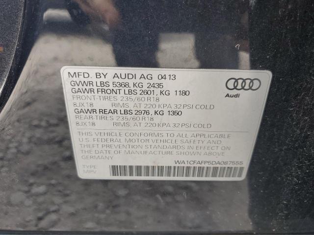 WA1CFAFP5DA087555 - 2013 AUDI Q5 PREMIUM BLUE photo 13