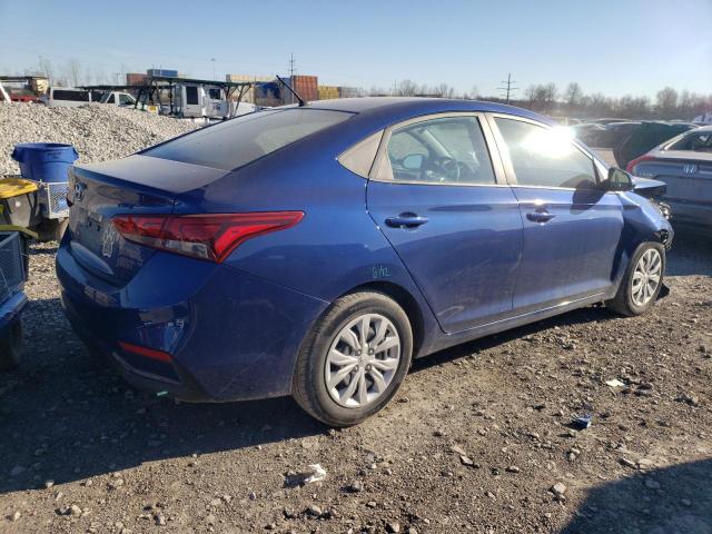 3KPC24A60ME142279 - 2021 HYUNDAI ACCENT SE BLUE photo 3