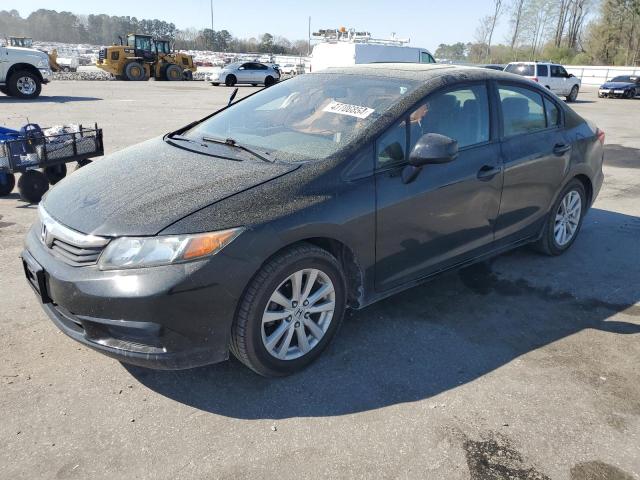 2HGFB2F89CH300618 - 2012 HONDA CIVIC EX BLACK photo 1