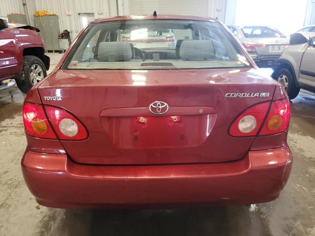 JTDBR32E242041796 - 2004 TOYOTA COROLLA CE RED photo 6