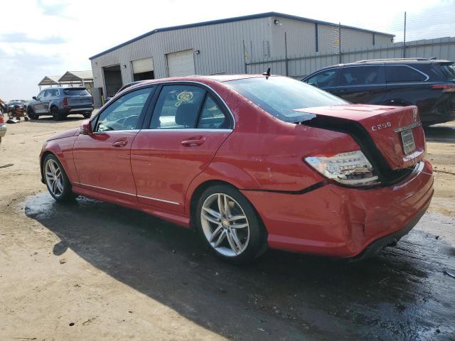 WDDGF4HB6EG254438 - 2014 MERCEDES-BENZ C 250 RED photo 2