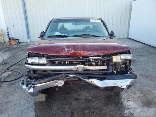 2GCEC19T5Y1280238 - 2000 CHEVROLET SILVERADO C1500 BURGUNDY photo 5