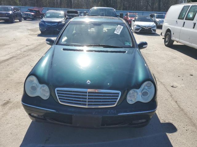 WDBRF61J23A515997 - 2003 MERCEDES-BENZ C 240 GREEN photo 5