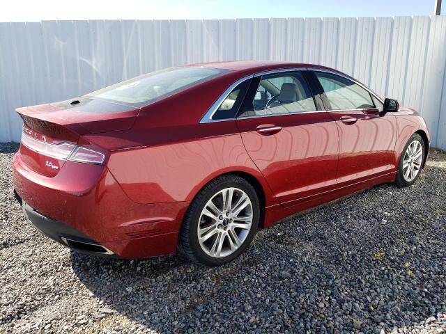 3LN6L2G91GR627040 - 2016 LINCOLN MKZ RED photo 3