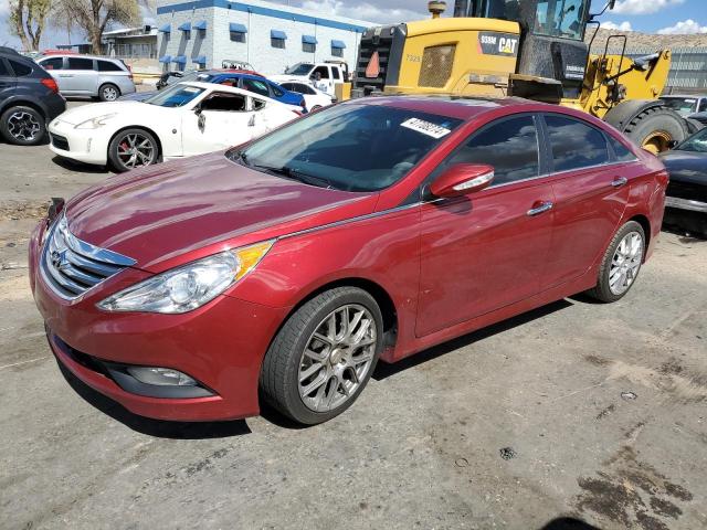 5NPEC4AC2EH811614 - 2014 HYUNDAI SONATA SE RED photo 1