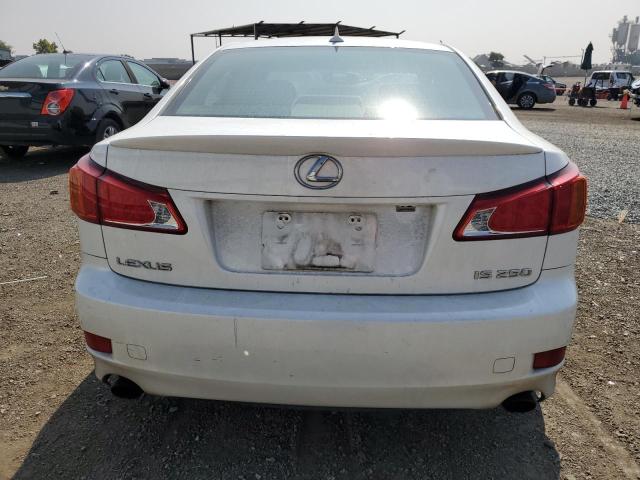 JTHBF5C23A5128270 - 2010 LEXUS IS 250 WHITE photo 6