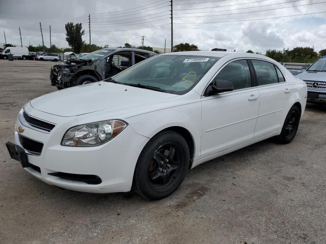 1G1ZB5EB0AF177017 - 2010 CHEVROLET MALIBU LS WHITE photo 1