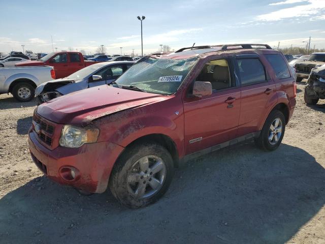 1FMCU04108KE60419 - 2008 FORD ESCAPE LIMITED RED photo 1