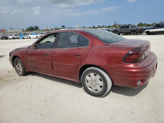 1G2NE52T3YM826510 - 2000 PONTIAC GRAND AM SE RED photo 2