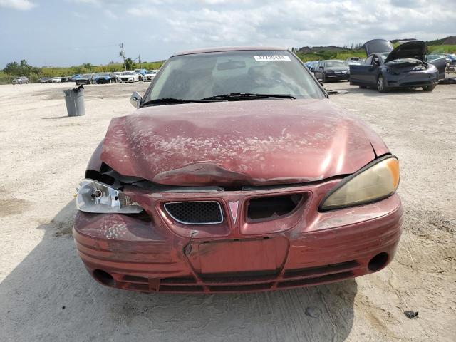 1G2NE52T3YM826510 - 2000 PONTIAC GRAND AM SE RED photo 5