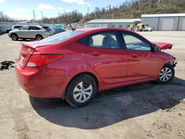 KMHCT4AE9GU054028 - 2016 HYUNDAI ACCENT SE RED photo 3