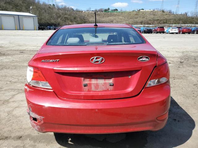 KMHCT4AE9GU054028 - 2016 HYUNDAI ACCENT SE RED photo 6