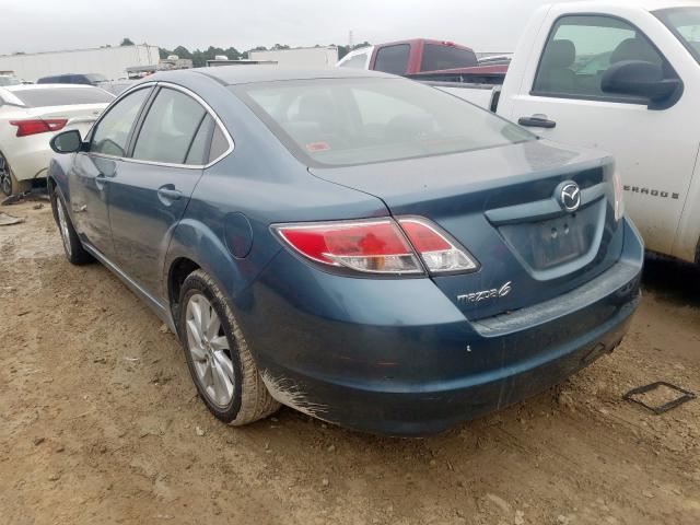 1YVHZ8DHXC5M14430 - 2012 MAZDA 6 I BLUE photo 3