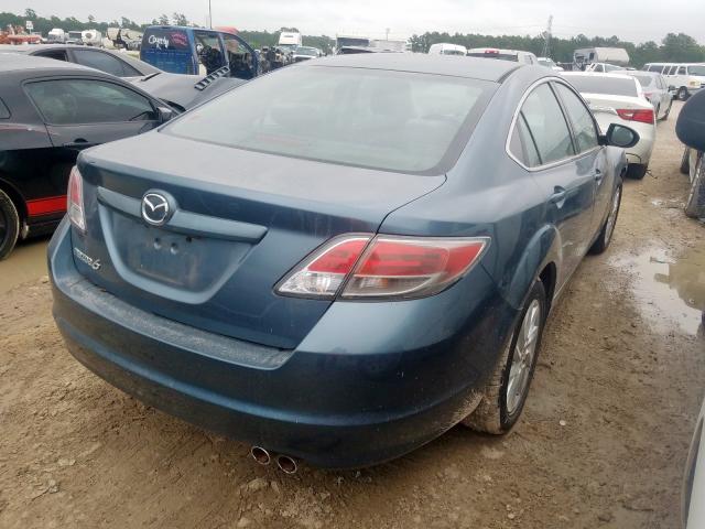 1YVHZ8DHXC5M14430 - 2012 MAZDA 6 I BLUE photo 4