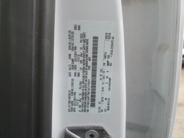 1FMCU0F76FUC11531 - 2015 FORD ESCAPE S WHITE photo 14