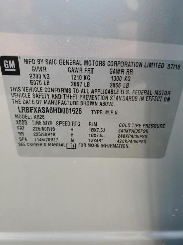 LRBFXASA6HD001626 - 2017 BUICK ENVISION PREFERRED 银色 照片 14