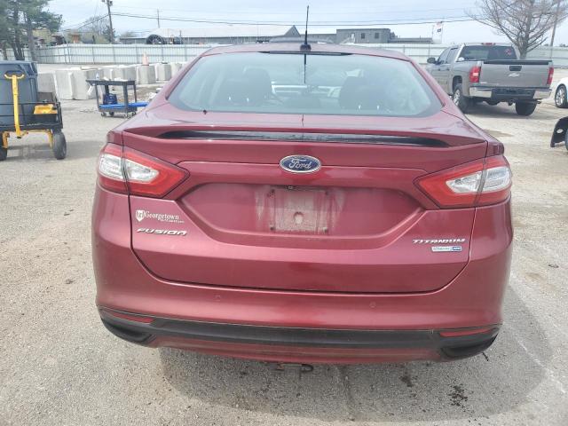 3FA6P0D99DR169749 - 2013 FORD FUSION TITANIUM RED photo 6