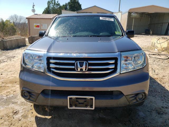 5FNYF4H21EB036710 - 2014 HONDA PILOT LX GRAY photo 5