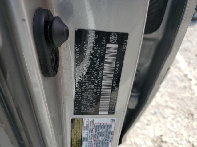 4T1BE32K45U057176 - 2005 TOYOTA CAMRY LE SILVER photo 12