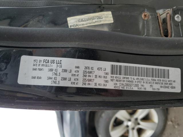 1C4NJDBB2GD712893 - 2016 JEEP COMPASS SPORT BLACK photo 12