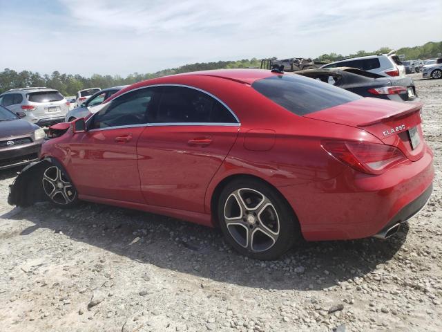 WDDSJ4GB9EN121713 - 2014 MERCEDES-BENZ CLA 250 4MATIC RED photo 2