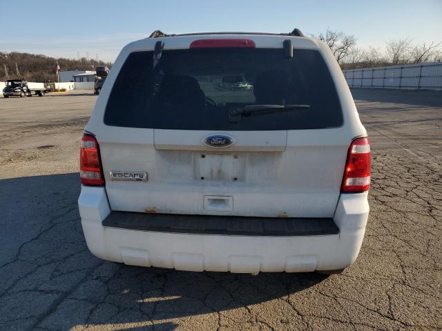 1FMCU9D76AKD38128 - 2010 FORD ESCAPE XLT WHITE photo 6