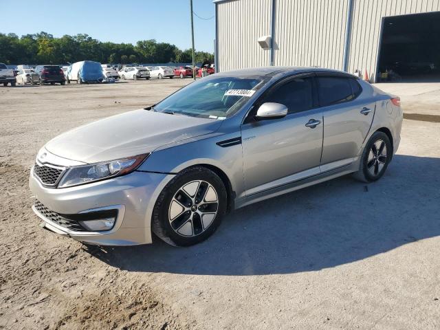 KNAGM4AD1D5058197 - 2013 KIA OPTIMA HYBRID GRAY photo 1