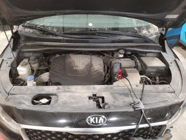 KNDMB5C10F6075722 - 2015 KIA SEDONA LX BLACK photo 12