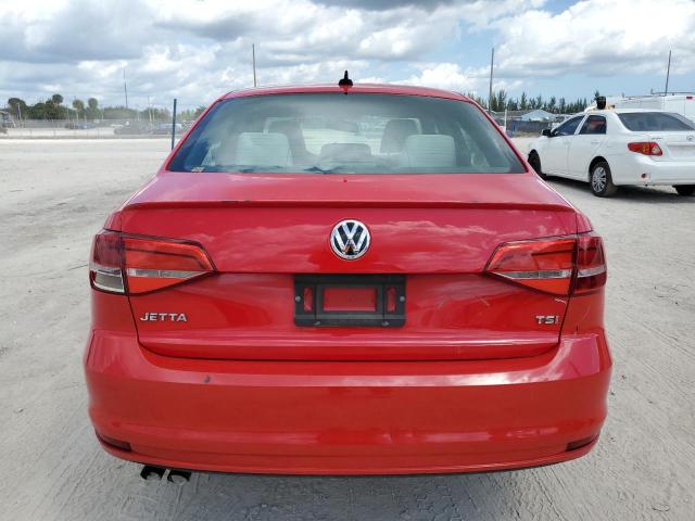 3VWD17AJ7FM416502 - 2015 VOLKSWAGEN JETTA SE RED photo 6