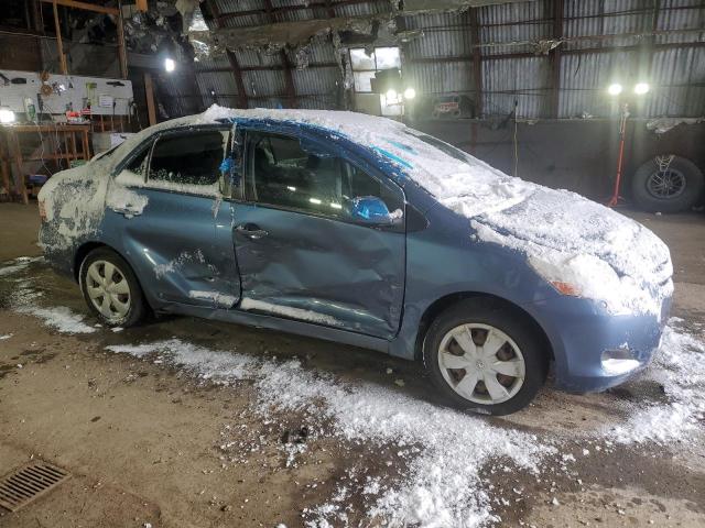 JTDBT923X81292984 - 2008 TOYOTA YARIS BLUE photo 4