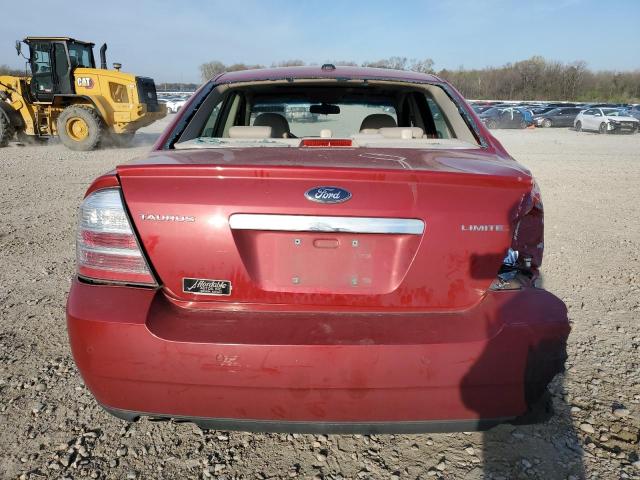 1FAHP25WX9G120387 - 2009 FORD TAURUS LIMITED RED photo 6