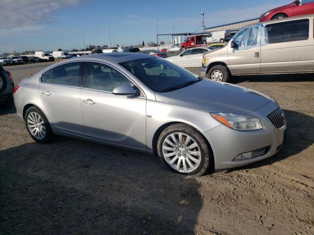 W04GU5GC5B1037584 - 2011 BUICK REGAL CXL SILVER photo 4