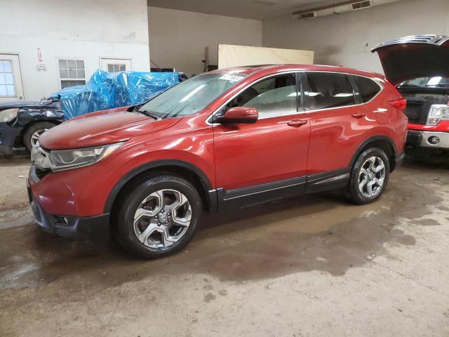 2HKRW2H57JH636341 - 2018 HONDA CR-V EX BURGUNDY photo 1