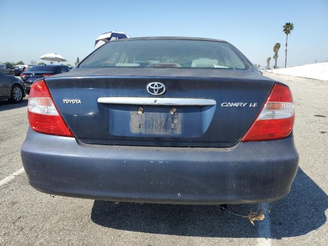 4T1BE32K03U198582 - 2003 TOYOTA CAMRY LE BLUE photo 6