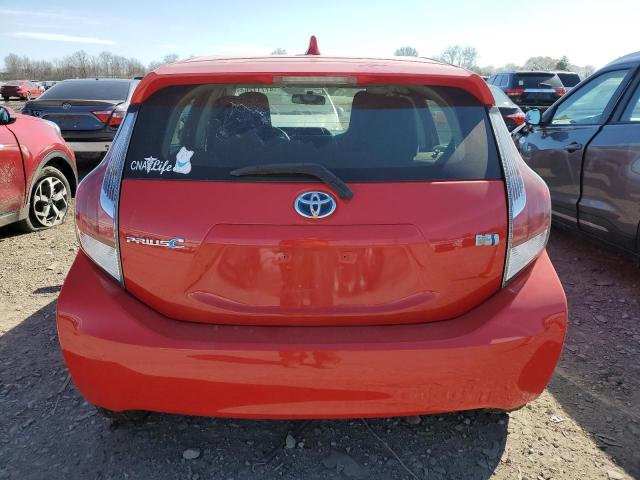 JTDKDTB38G1125614 - 2016 TOYOTA PRIUS C RED photo 6