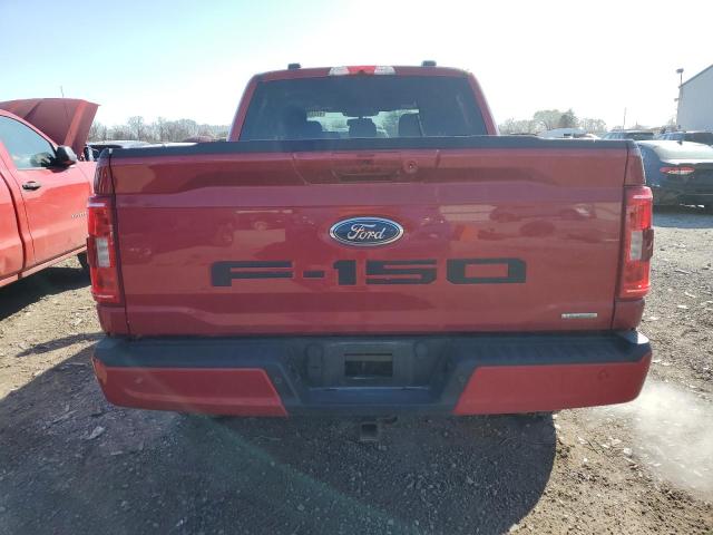1FTFW1E81NKF15730 - 2022 FORD F150 SUPERCREW RED photo 6