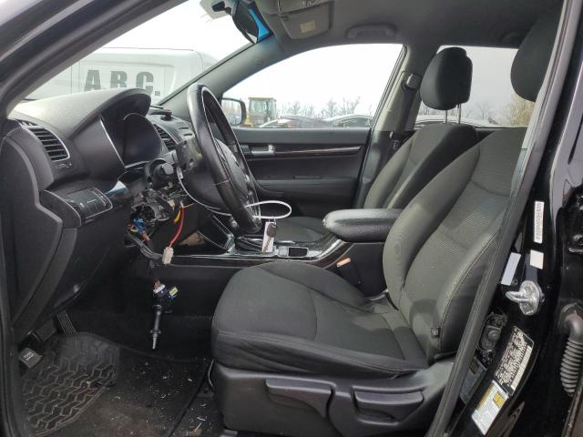 5XYKT3A67EG512893 - 2014 KIA SORENTO LX BLACK photo 7