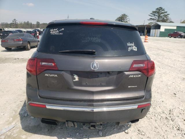 2HNYD2H22AH514366 - 2010 ACURA MDX GRAY photo 6