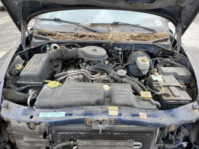 1B7HG2AZ0YS757147 - 2000 DODGE DAKOTA QUAD BLUE photo 11