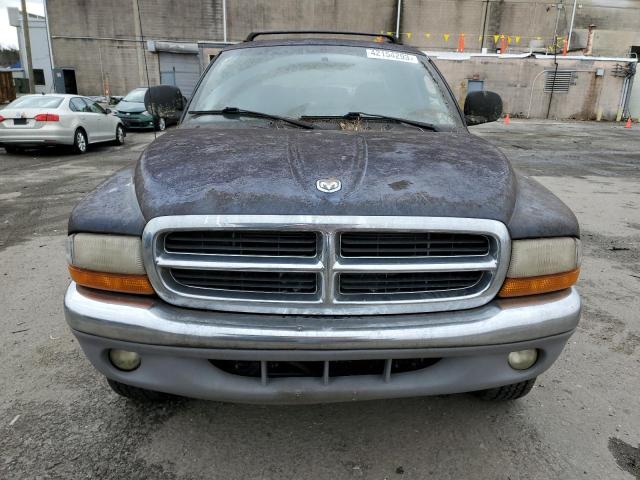 1B7HG2AZ0YS757147 - 2000 DODGE DAKOTA QUAD BLUE photo 5