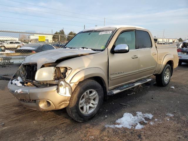 5TBDT44124S452630 - 2004 TOYOTA TUNDRA DOUBLE CAB SR5 GOLD photo 1