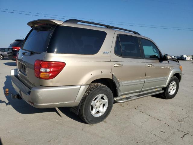 5TDZT34A92S131401 - 2002 TOYOTA SEQUOIA SR5 TAN photo 3