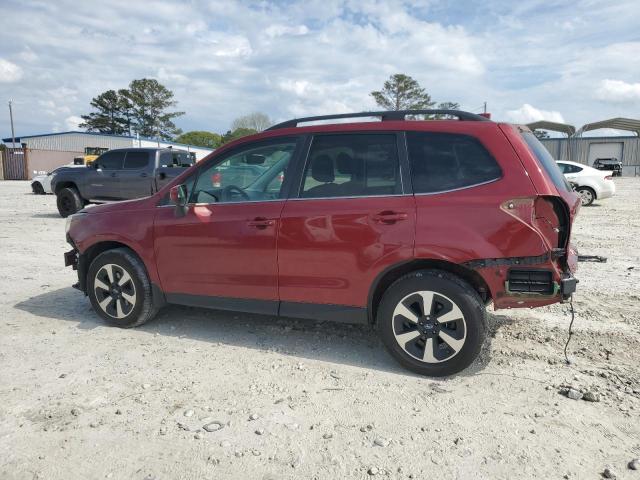 JF2SJARC9JH492427 - 2018 SUBARU FORESTER 2.5I LIMITED RED photo 2