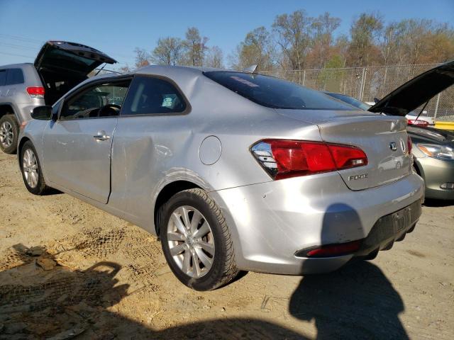 KNAFX6A82E5176018 - 2014 KIA FORTE EX SILVER photo 2