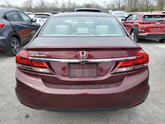 19XFB2F80EE077849 - 2014 HONDA CIVIC EX MAROON photo 6